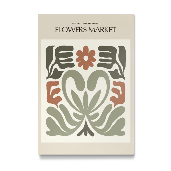 Galerie-Print "Modernes Blumenmuster-Design" 75x50 cm artboxONE