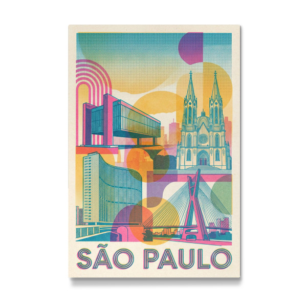 Galerie-Print "São Paulo Vintage Art Deco" 30x20 cm artboxONE