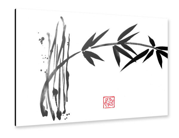 Alu-Dibond "Abstrakter Bambus" 30x20 cm artboxONE