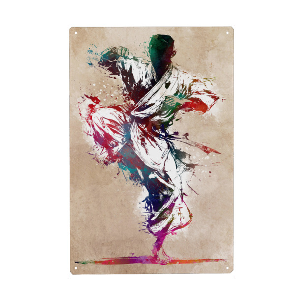 Holzbild "Judo-Sportkunst C" artboxONE - Sport,Sport / Motivation - Judo,Judoka,Karate,Kämpfer,Sport
