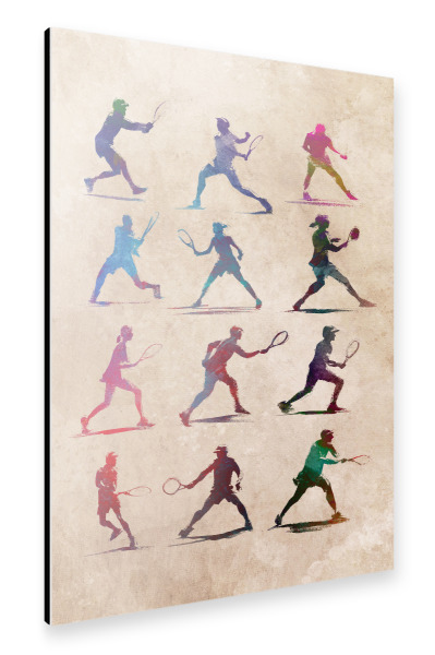 Alu-Dibond "Tennissportkunst I" 75x50 cm artboxONE