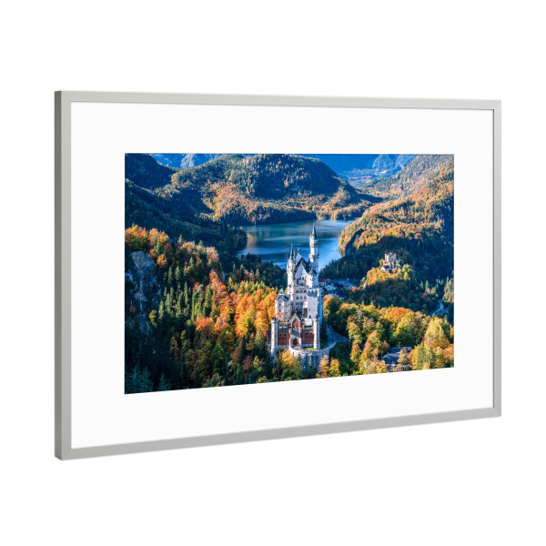 Poster mit Rahmen Silber "Herbstlandschaft im Allgäu" artboxONE - Natur,Reise,Architektur,Reise / Länder