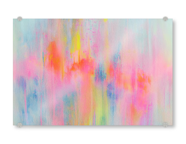 Acrylglasbild "Regenbogen Neon Pop" artboxONE - Abstrakt,Streetart
