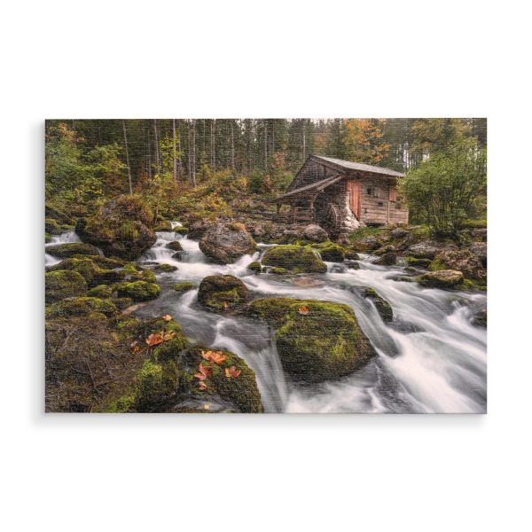 Holzbild "Alte Wassermühle" artboxONE - Natur,Reise,Reise / Länder