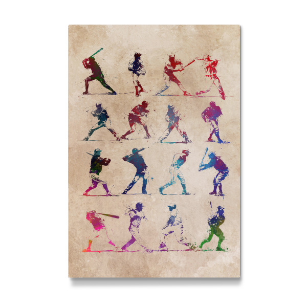 Galerie-Print "Baseballspieler Sportkunst C" 30x20 cm artboxONE