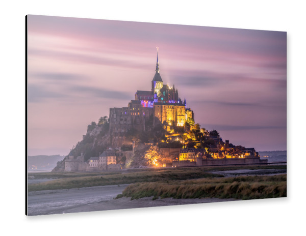 Alu-Dibond "Sonnenuntergang am Klosterberg" 30x20 cm artboxONE