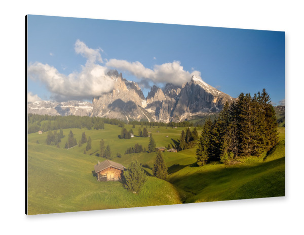Alu-Dibond "Almidylle Südtirol" 75x50 cm artboxONE