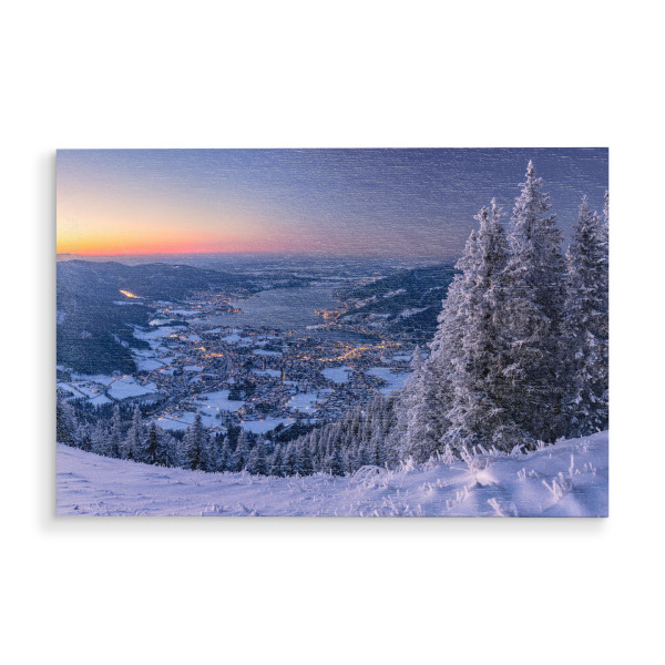 Holzbild "Winter am Tegernsee" artboxONE - Natur,Reise,Reise / Länder