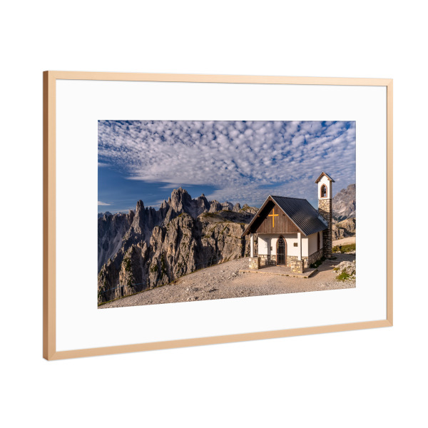 Poster mit Rahmen Kupfer "Panorama Cadini di Misurina" artboxONE - Natur,Reise,Reise / Länder