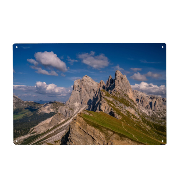 Holzbild "Seceda und Geislergruppe" artboxONE - Natur,Reise,Reise / Länder