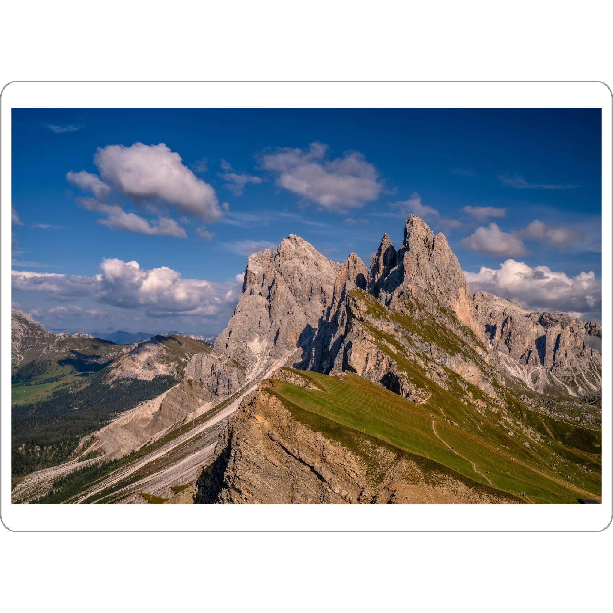 Tischset "Seceda und Geislergruppe" artboxONE - Natur,Reise,Reise / Länder
