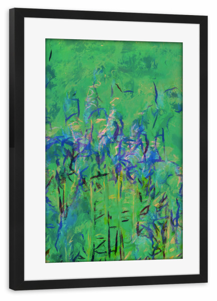 Poster mit Rahmen schwarz "Wo die Hyazinthen flüstern" artboxONE - Natur,Abstrakt
