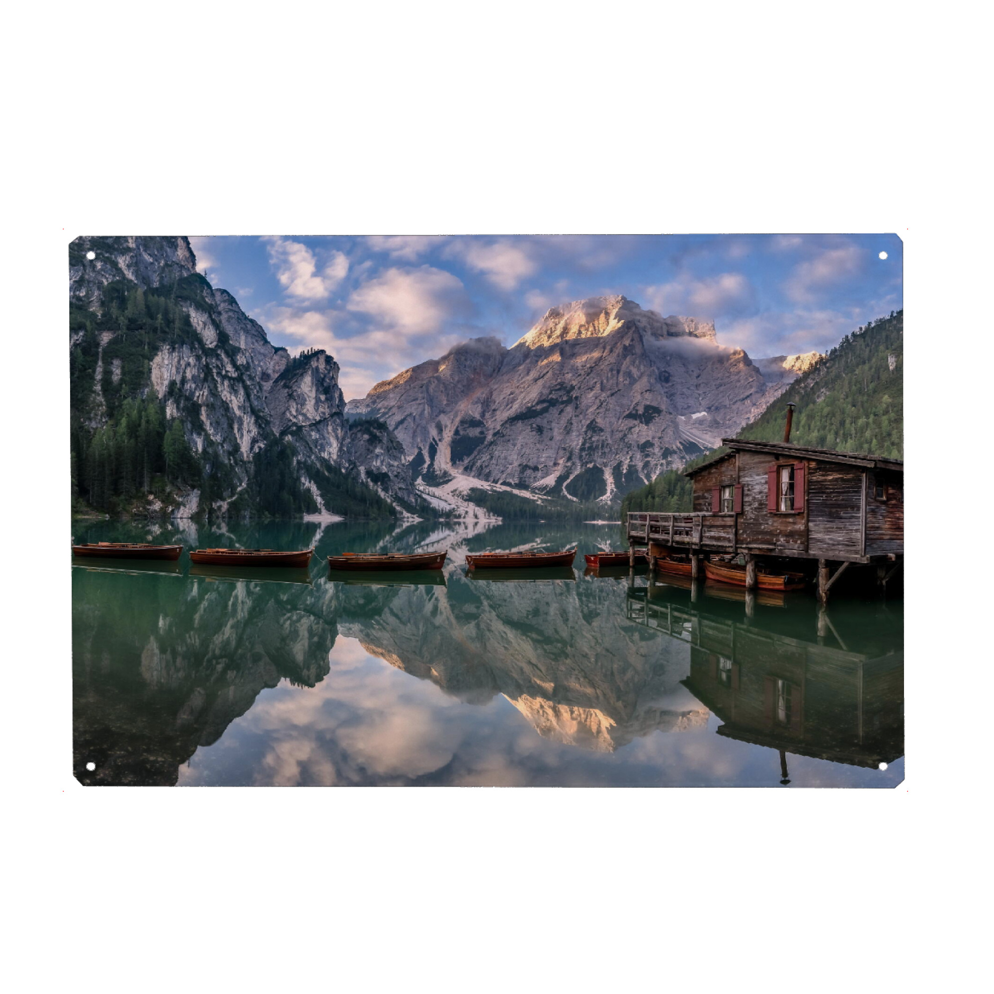 Metall Poster "Alpenidylle in Südtirol" artboxONE - Natur,Reise,Architektur,Reise / Länder