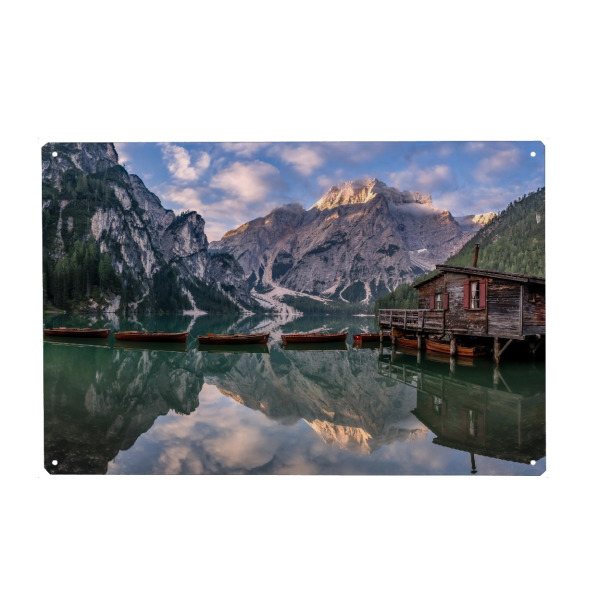 Holzbild "Alpenidylle in Südtirol" artboxONE - Natur,Reise,Architektur,Reise / Länder