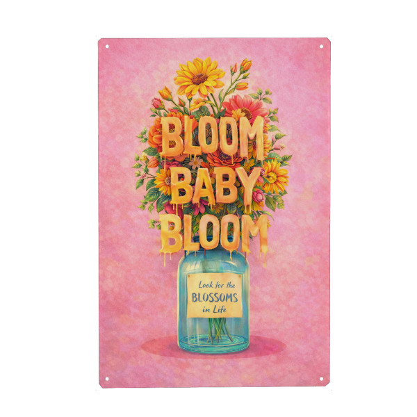 Holzbild "Blossoms in Life x Pink" artboxONE - Floral,Menschen,Streetart,Lustig