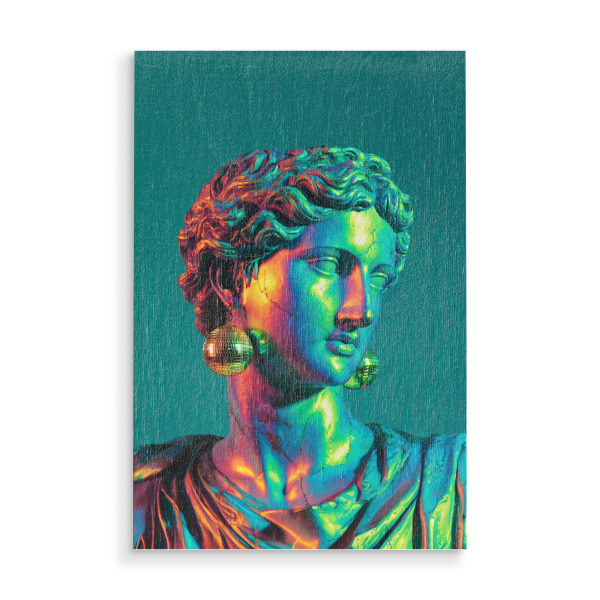 Holzbild "David im Discofieber" artboxONE - Menschen,Fashion,Lustig