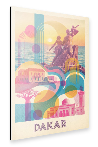 Alu-Dibond "Dakar Vintage Art Deco" 75x50 cm artboxONE