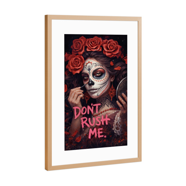 Poster mit Rahmen Kupfer "Unrushed Beauty" artboxONE - Floral,Menschen,Lehrersprüche,Für Mama,Lustig