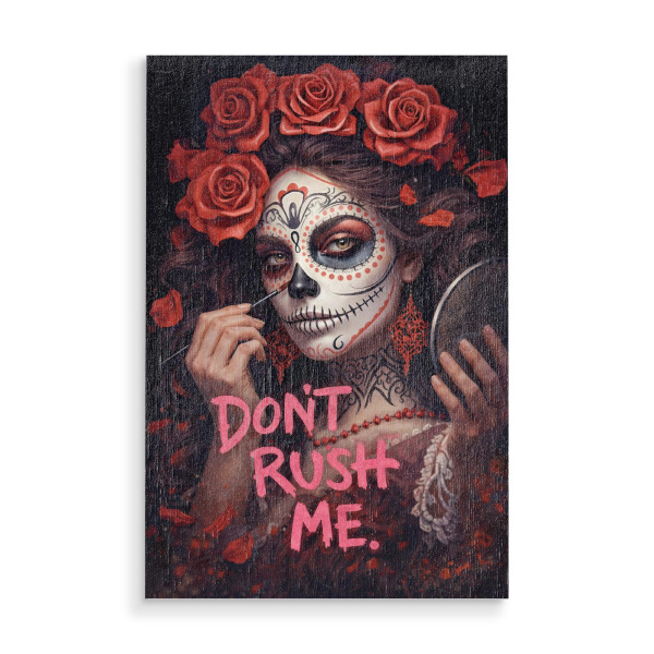 Holzbild "Unrushed Beauty" artboxONE - Floral,Menschen,Lehrersprüche,Für Mama,Lustig