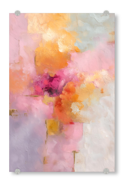 Acrylglasbild "Sanfte Farbenstille" artboxONE - Natur,Abstrakt,Geometrie