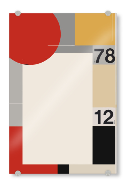 Acrylglasbild "Bauhaus Composition" artboxONE - Abstrakt,Geometrie