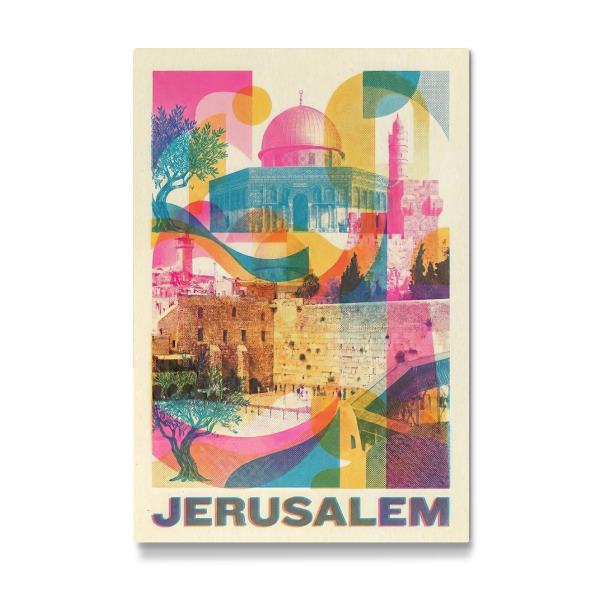 Galerie-Print "Jerusalem Vintage Art Deco" 75x50 cm artboxONE