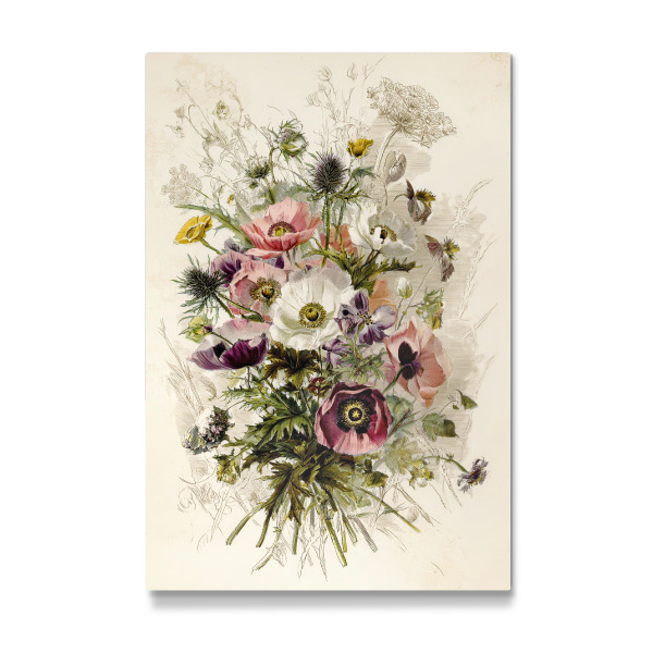 Galerie-Print "Vintage Botanik Blumen" 75x50 cm artboxONE