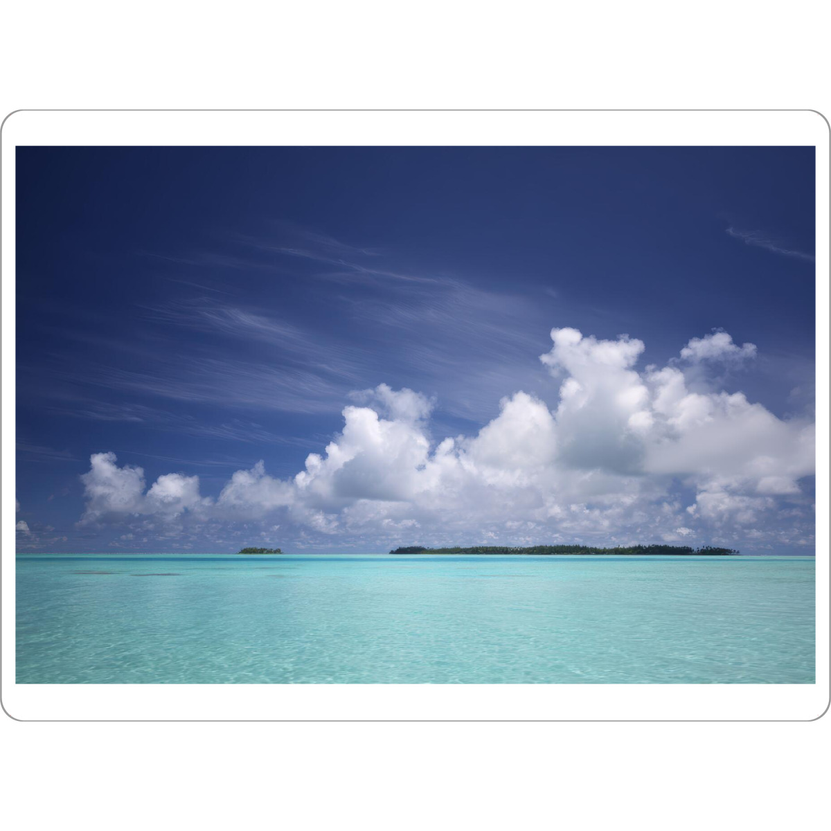 Tischset "Dein Fenster zum Paradies" artboxONE - Reise / Strand und Meer