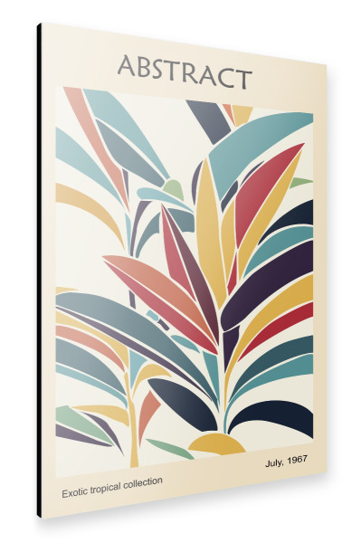 Alu-Dibond "Blumenmarkt Tropisch" 30x20 cm artboxONE