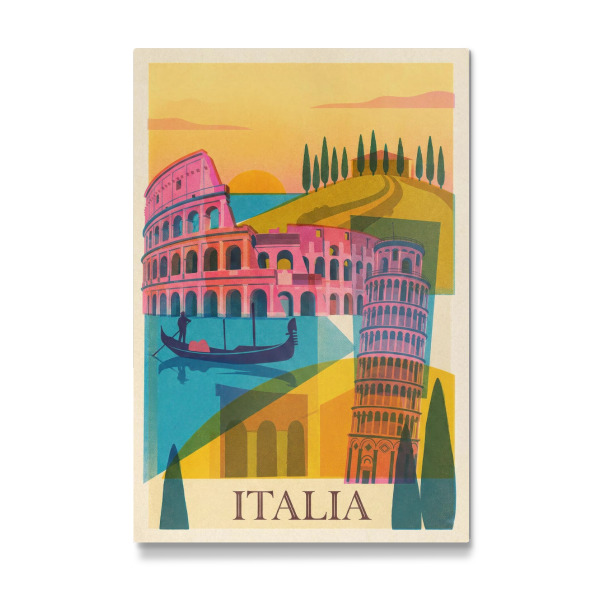 Galerie-Print "Italien Vintage Art Deco" 75x50 cm artboxONE