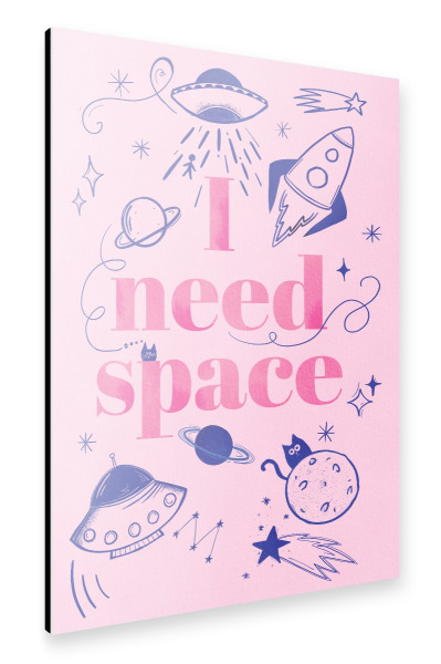 Alu-Dibond "Baroo Bloom - I need Space" 30x20 cm artboxONE