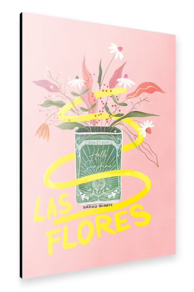 Alu-Dibond "Baroo Bloom - Las Flores Tin Can" 75x50 cm artboxONE
