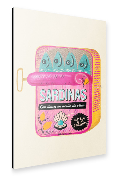 Alu-Dibond "Baroo Bloom - Sardines beige" 75x50 cm artboxONE