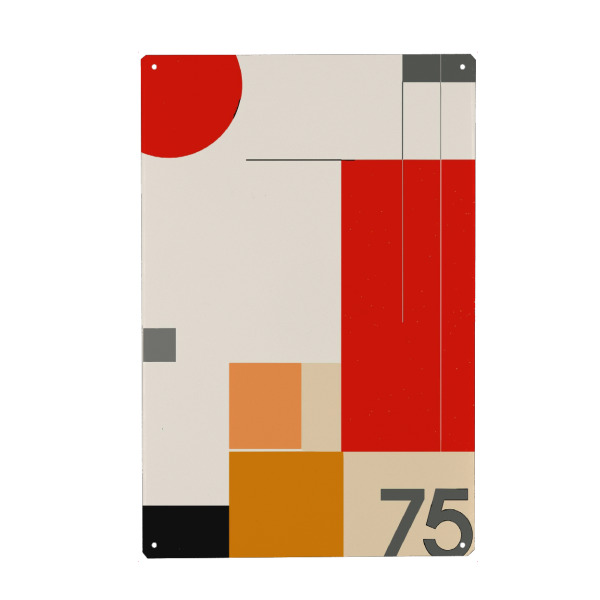 Holzbild "Minimalist Geometric Pillar" artboxONE - Abstrakt