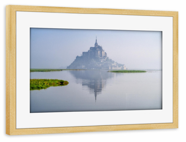 Poster mit Rahmen kiefer "Klosterberg Normandie" artboxONE - Natur,Reise,Architektur