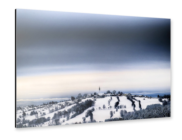 Alu-Dibond "Kleine Kirche" 30x20 cm artboxONE