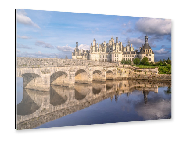 Alu-Dibond "Schloss Chambord Loiretal" 30x20 cm artboxONE