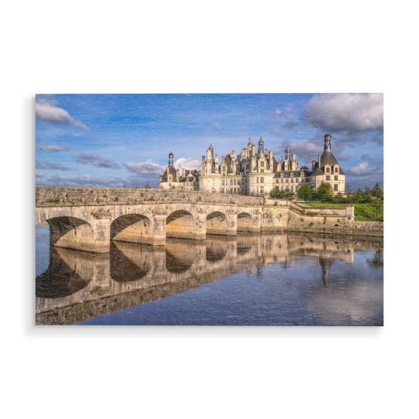 Holzbild "Schloss Chambord Loiretal" artboxONE - Reise,Architektur,Reise / Länder