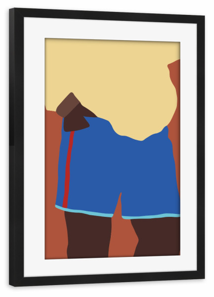 Poster mit Rahmen schwarz "Casual Essence" artboxONE - Abstrakt