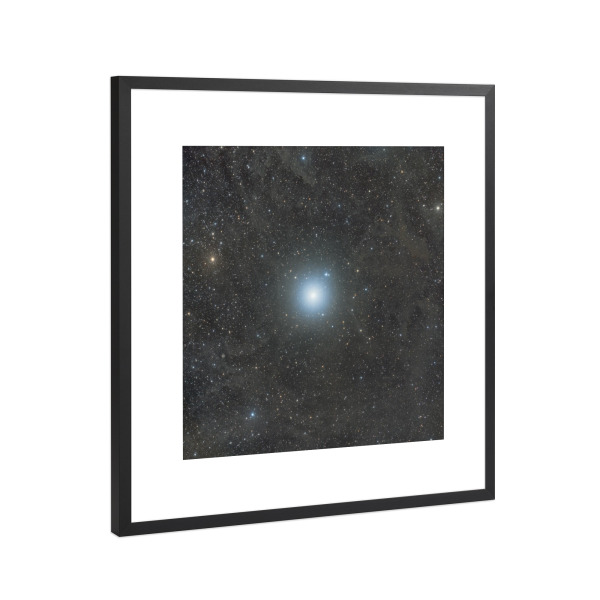 Poster mit Rahmen Schwarz (Metallic) "Polaris" artboxONE - Natur - Polaris,Plarstern,Stern,Weltall,Weltraum,Universum,Astronomie,Astrofotografie