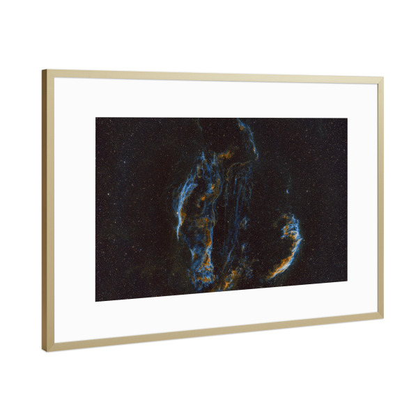 Poster mit Rahmen Gold "Cirrus nebel" artboxONE - Natur