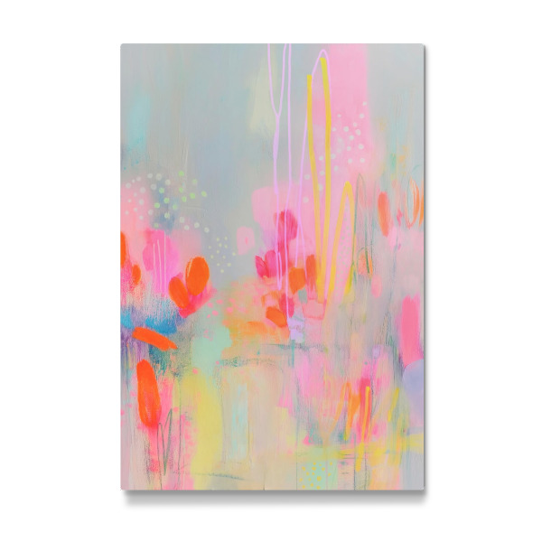 Galerie-Print "Fließende Neon Pünktchen" 30x20 cm artboxONE