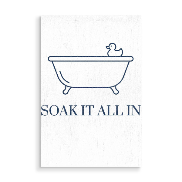 Holzbild "Soak It All In Minimalist" artboxONE - Schwarzweiß