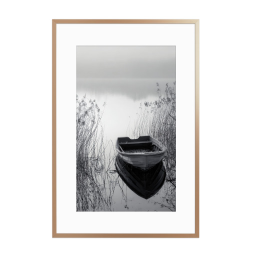 Boot im Nebel