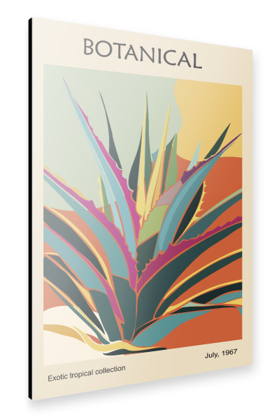 Alu-Dibond "Blumenmarkt Tropical C" 75x50 cm artboxONE