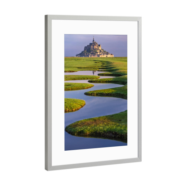 Poster mit Rahmen Silber "Normandie Frankreich" artboxONE - Natur,Reise,Architektur,Reise / Länder