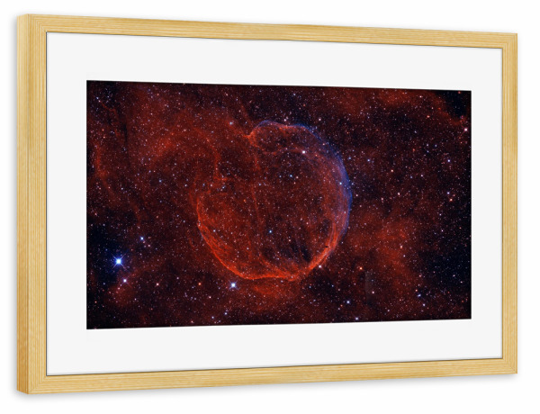 Poster mit Rahmen kiefer "Supernova-Rest CTB" artboxONE - Natur - Abell 85,Ctb 1,Astronomie,Astrofotografie,Nebel,Weltall,Weltraum,Universum,Sterne