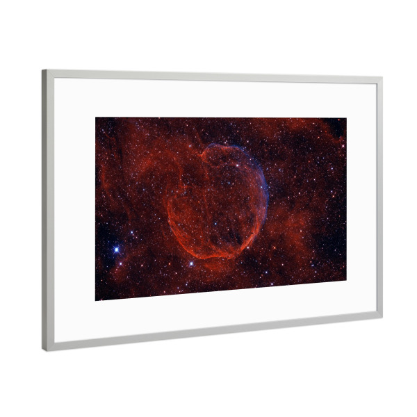 Poster mit Rahmen Silber "Supernova-Rest CTB" artboxONE - Natur - Abell 85,Ctb 1,Astronomie,Astrofotografie,Nebel,Weltall,Weltraum,Universum,Sterne