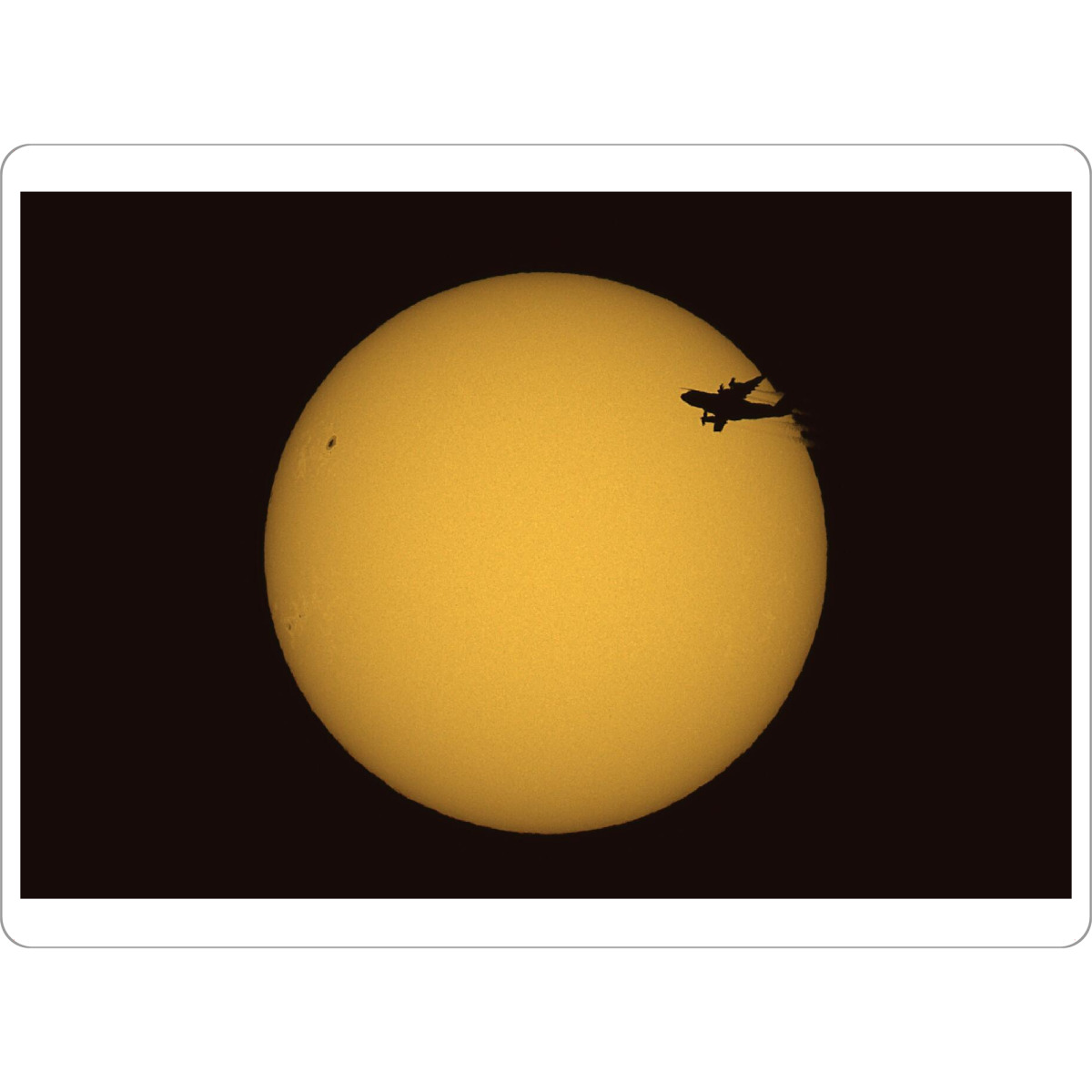 Tischset "Sonne und A400M" artboxONE - Natur - Sonne,Sonnenfleck,Weißlicht,Flugzeug,Airbus a400m atlas - Bild sonne