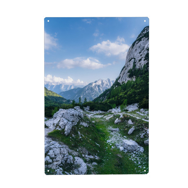 Holzbild "Julische Alpen Slowenien" artboxONE - Natur,Reise,Reise / Länder - Alpen,Slowenien,Natur,Landschaft,Gipfel,Wandern,Ausblick
